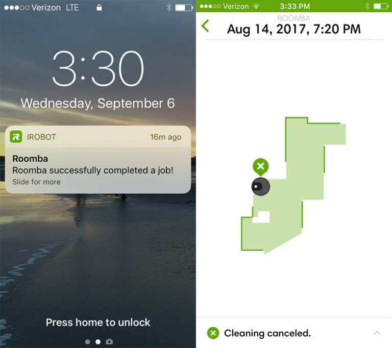 Screenshots for Roomba Screenshots for Roomba