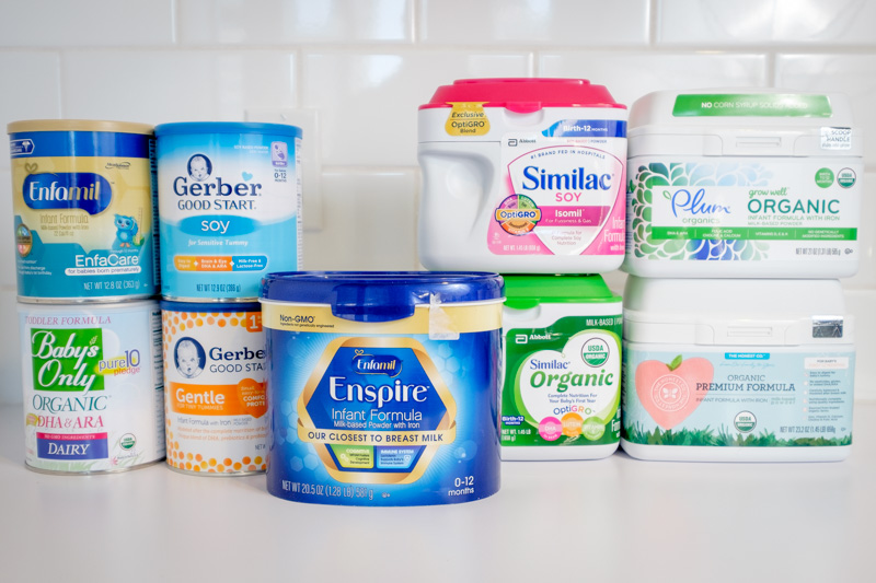 Organic Baby Formula Comparison Chart