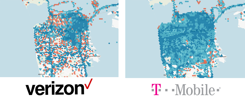 Cell Service Comparison Chart